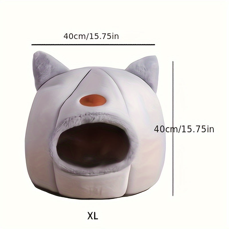 Cozy Kitty Cave Pet Bed