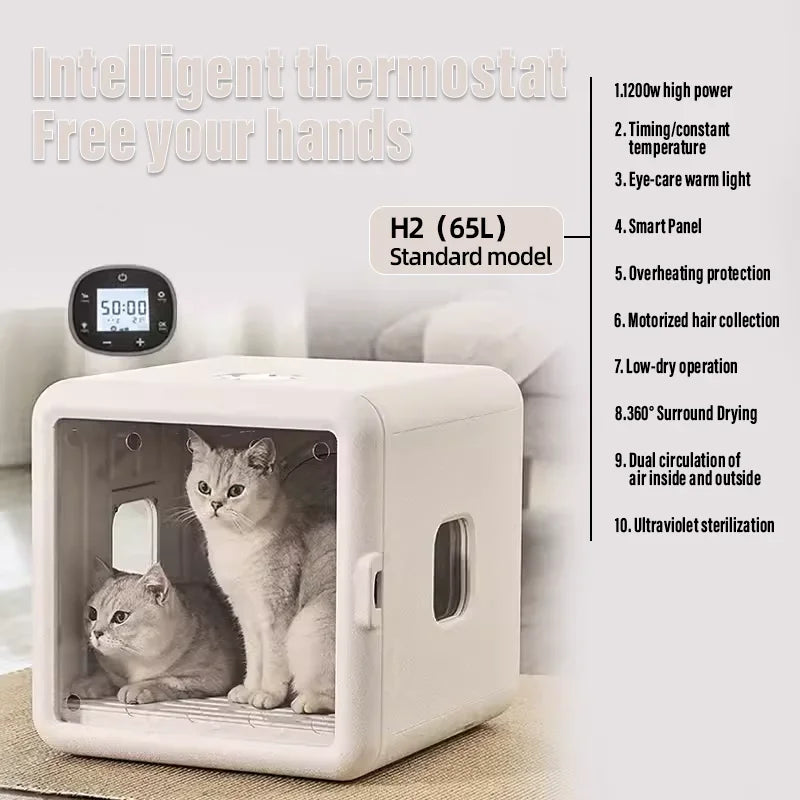 Smart Pet Drying Box Dog and Cat