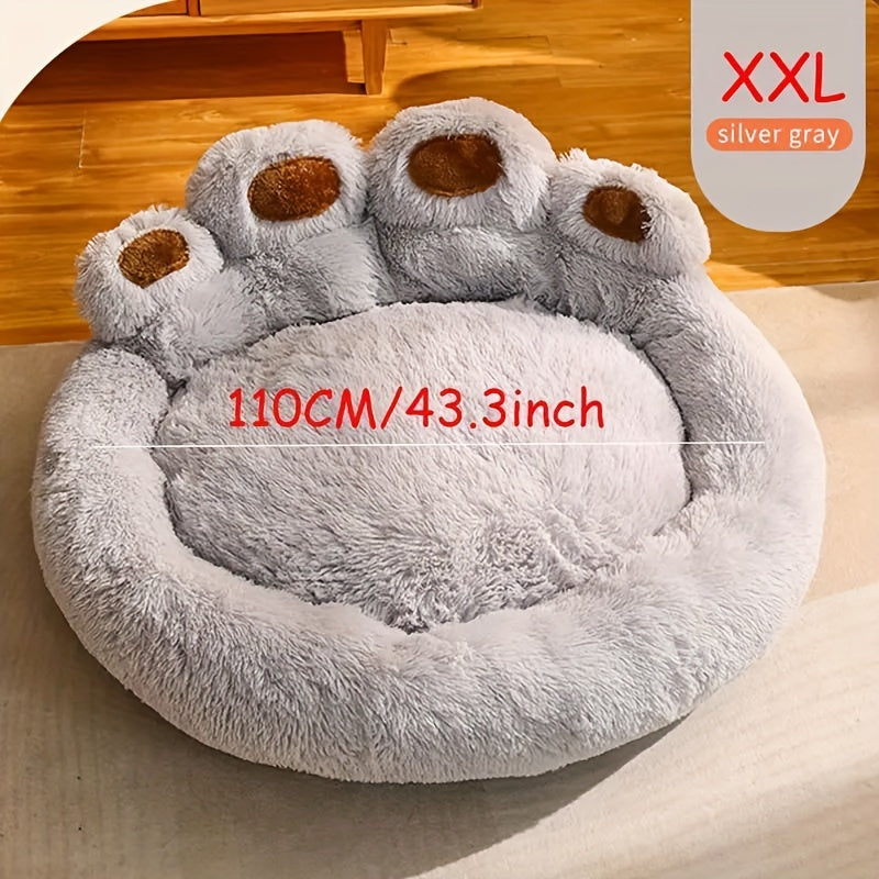 Cozy Paw-Shaped Pet Bed