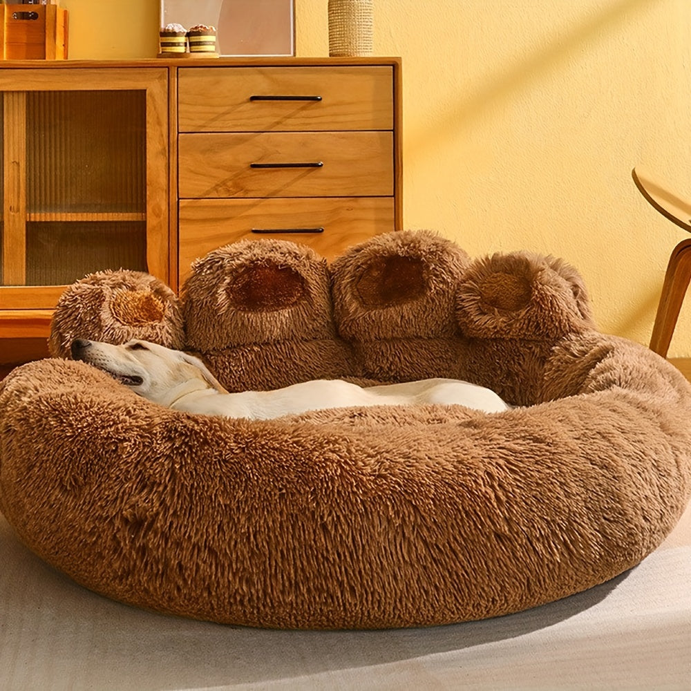 Cozy Paw-Shaped Pet Bed