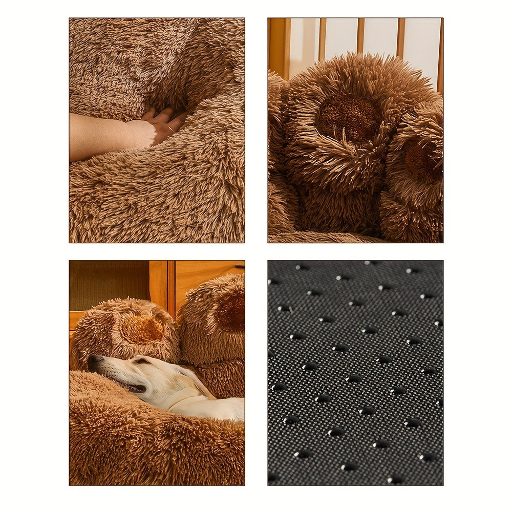 Cozy Paw-Shaped Pet Bed
