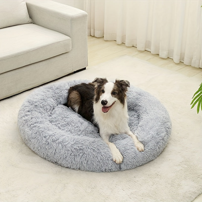Cozy Fluffy Plush Pet Bed