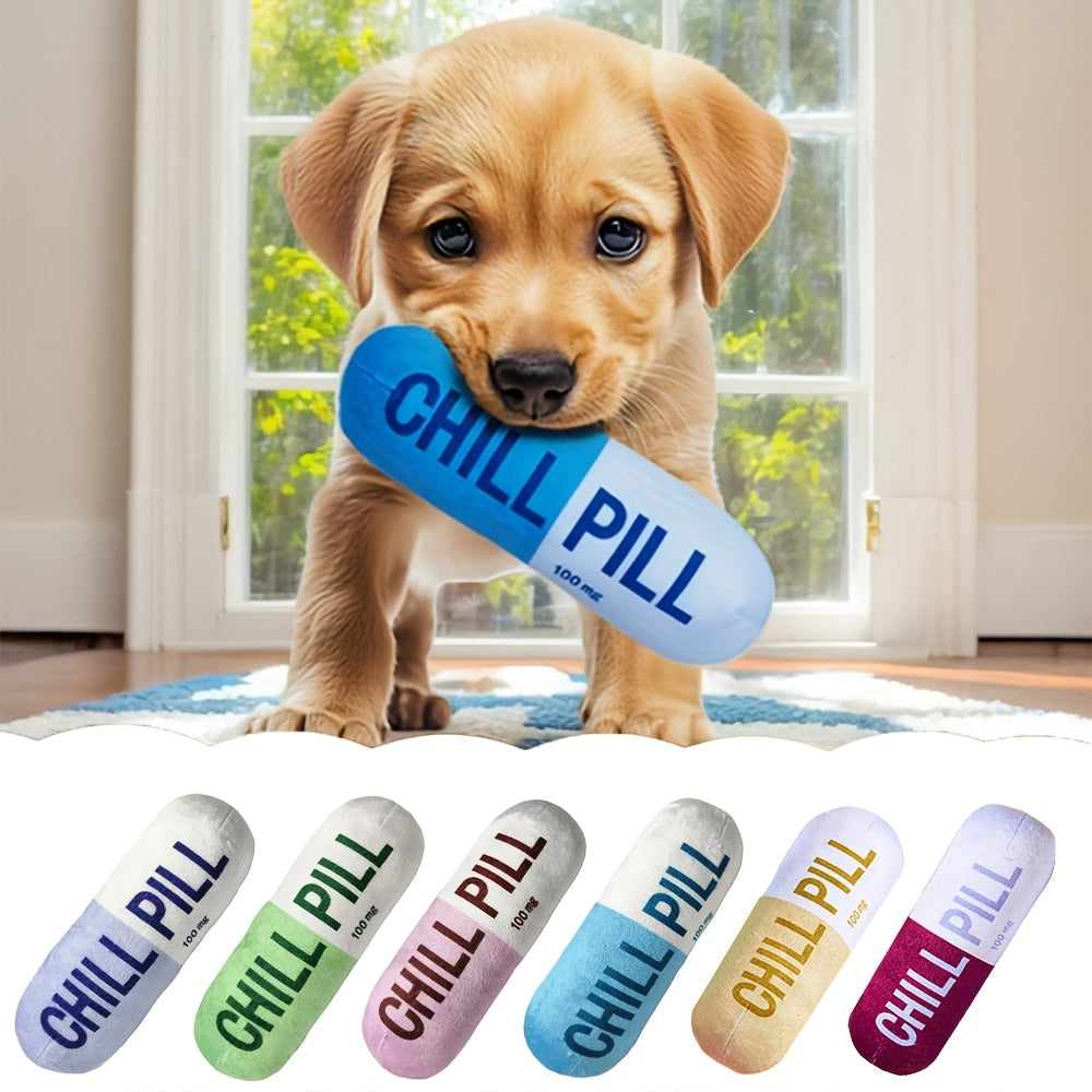Pet Toy Soft Chill Pill