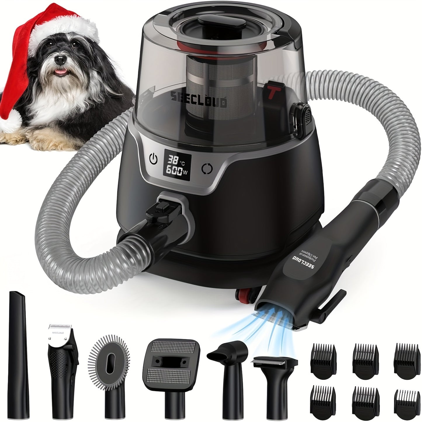 Low Noise Dog Grooming Vaccum Kit