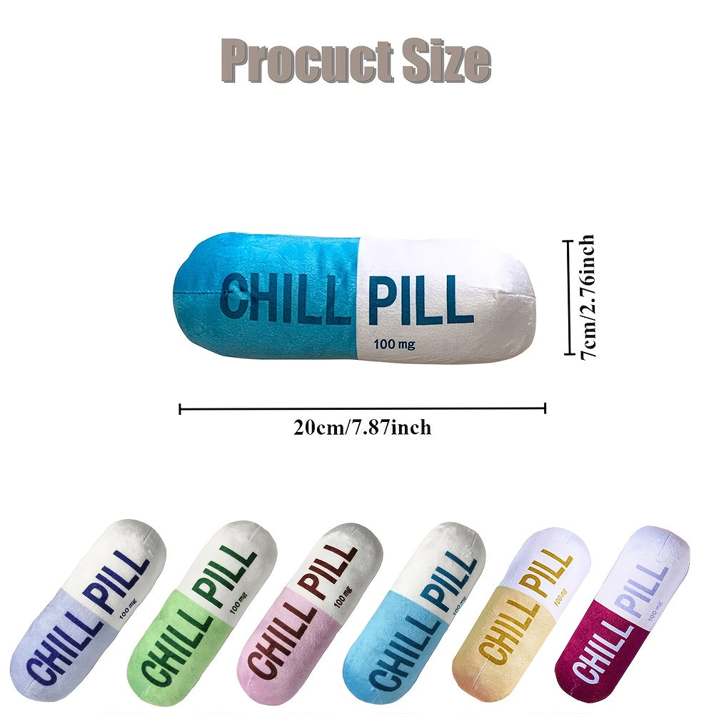 Pet Toy Soft Chill Pill