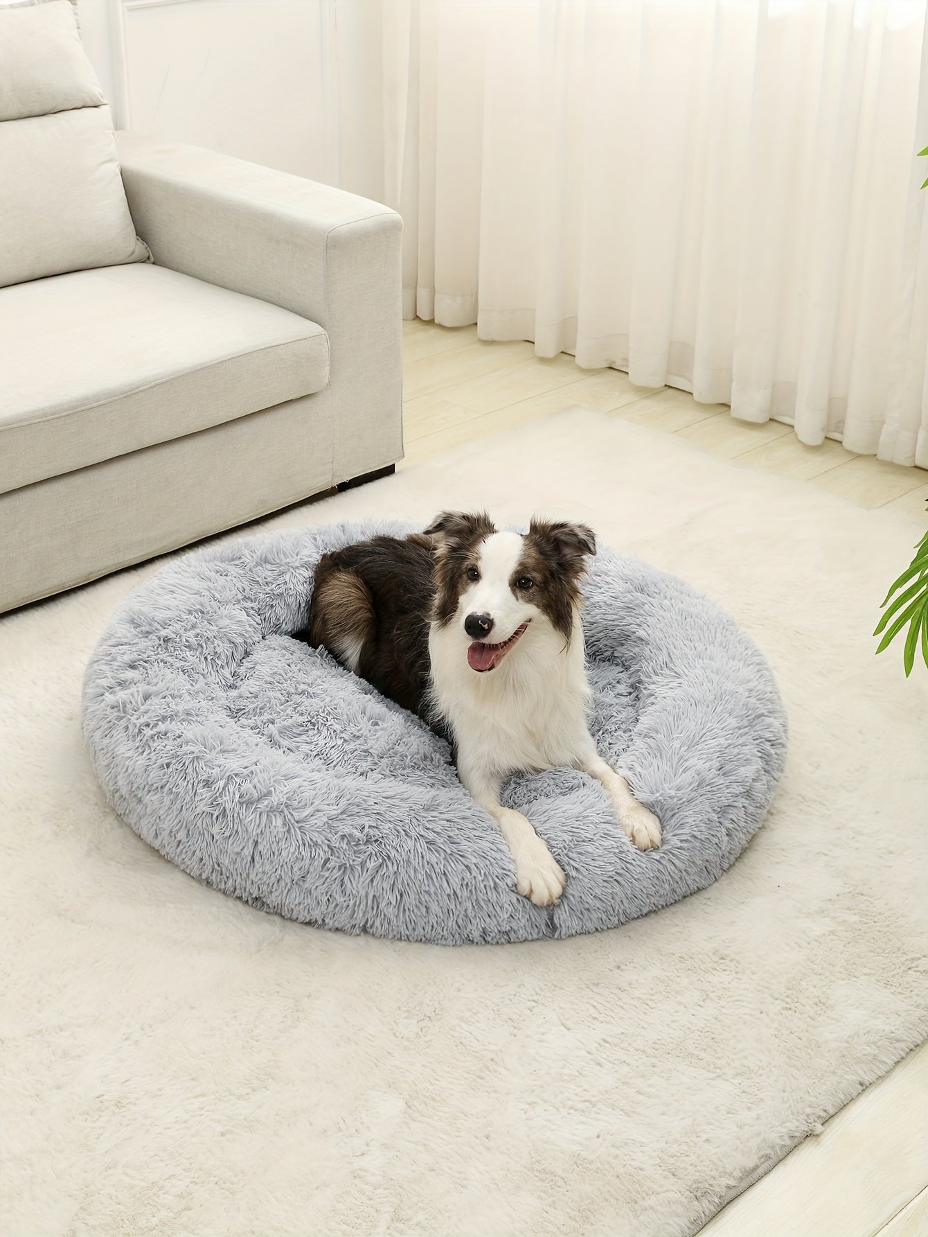 Cozy Fluffy Plush Pet Bed