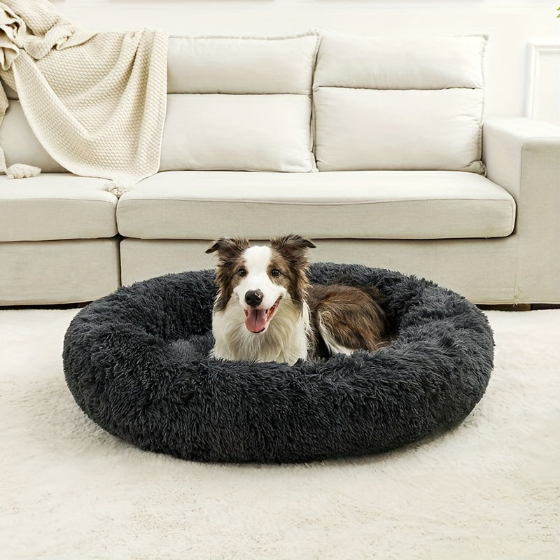 Cozy Fluffy Plush Pet Bed