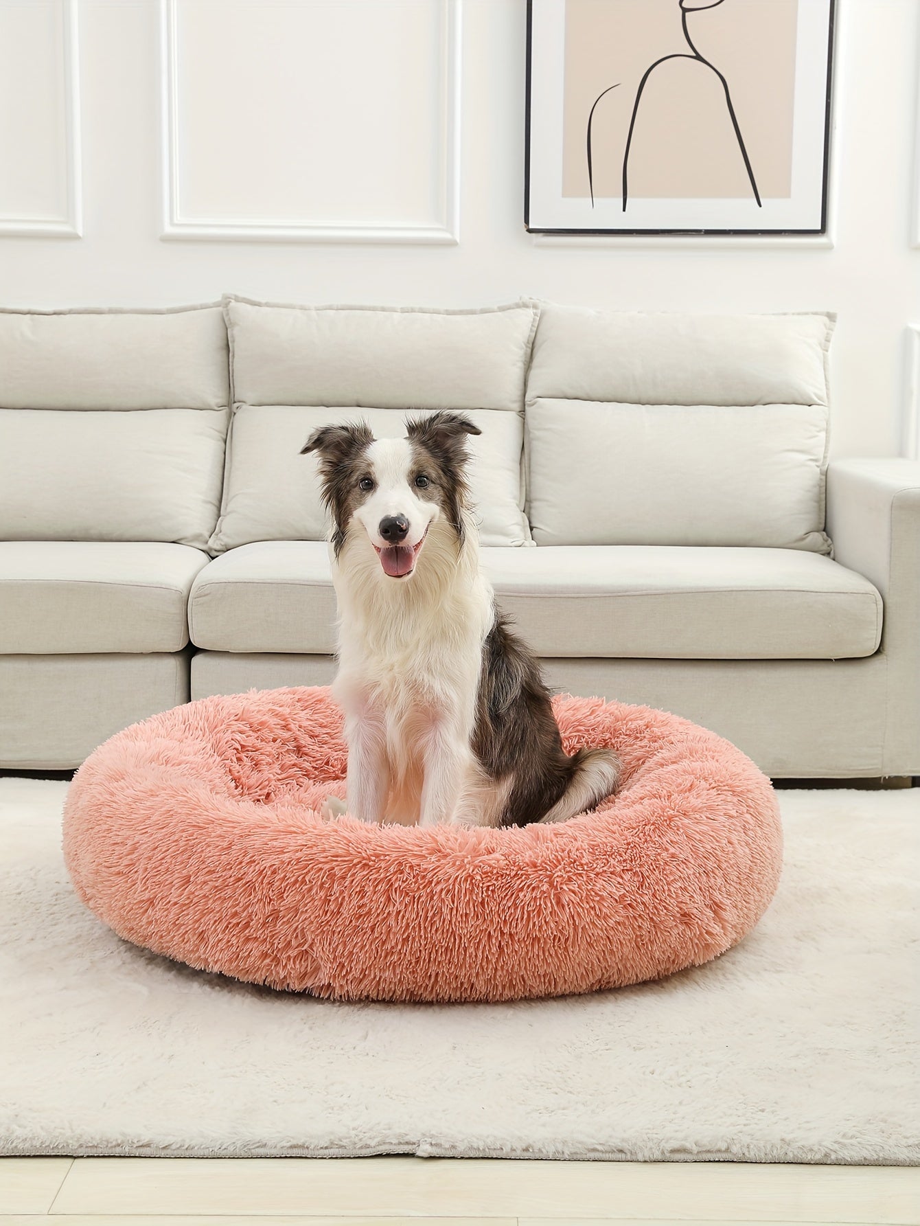 Cozy Fluffy Plush Pet Bed