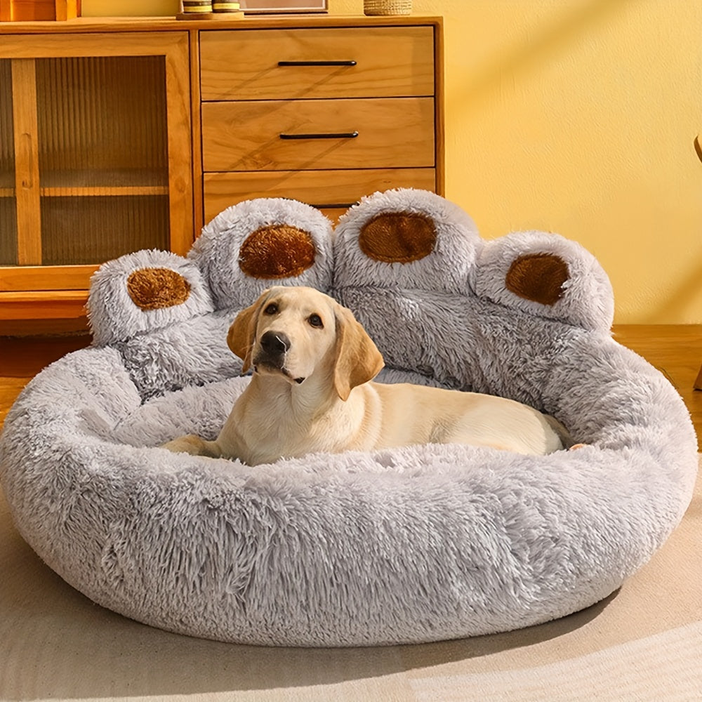 Cozy Paw-Shaped Pet Bed