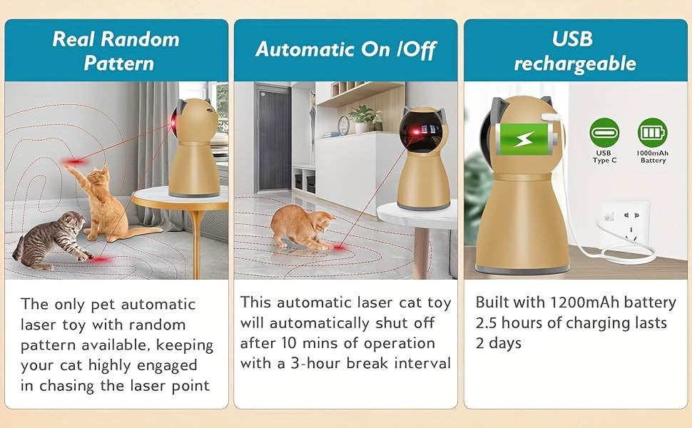 Interactive Automatic Cat Laser Toy