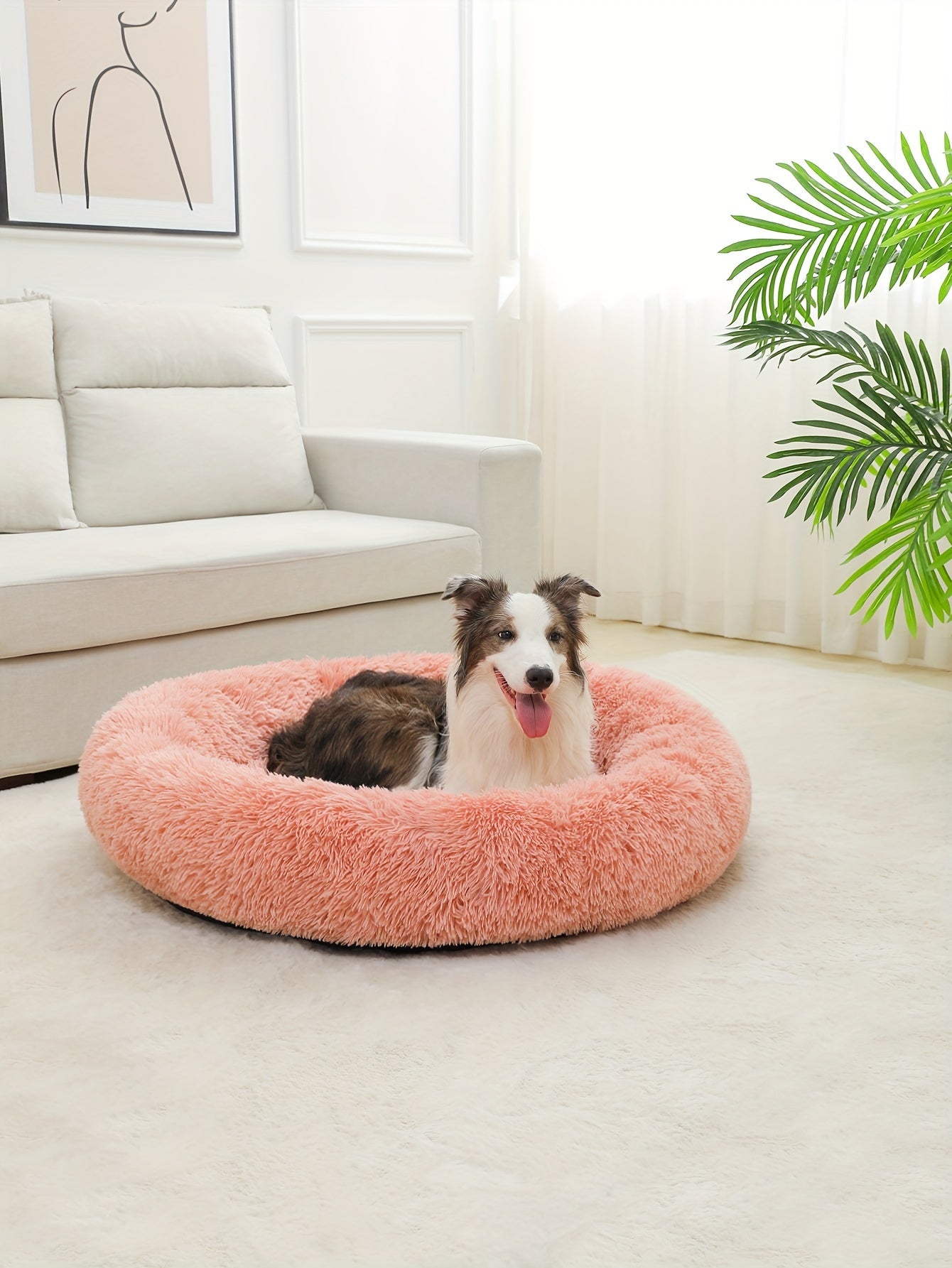 Cozy Fluffy Plush Pet Bed