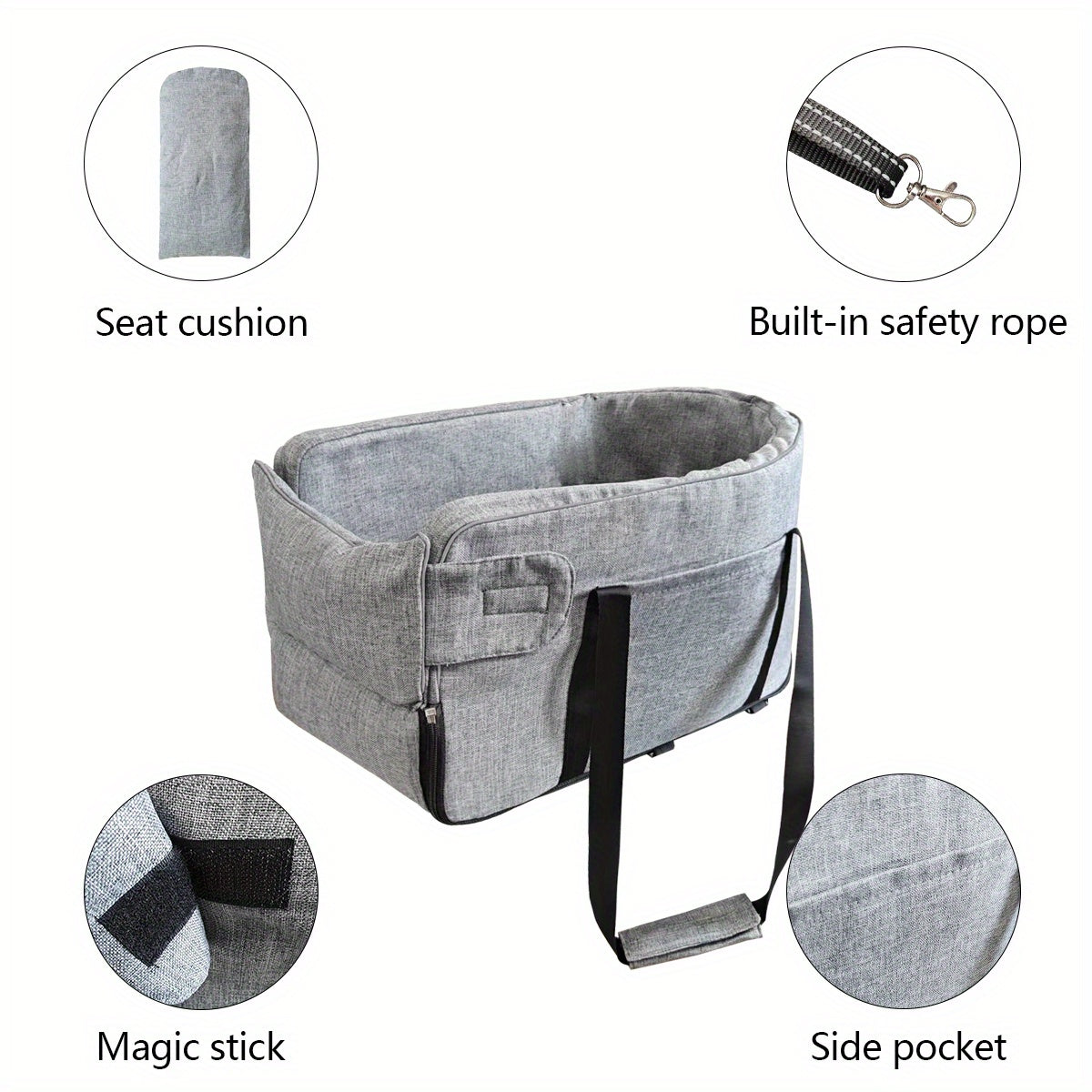 Pet Seat For Cars, Dog Car Carrier