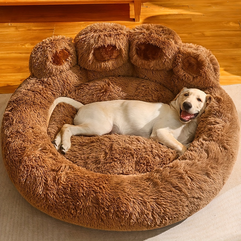 Cozy Paw-Shaped Pet Bed