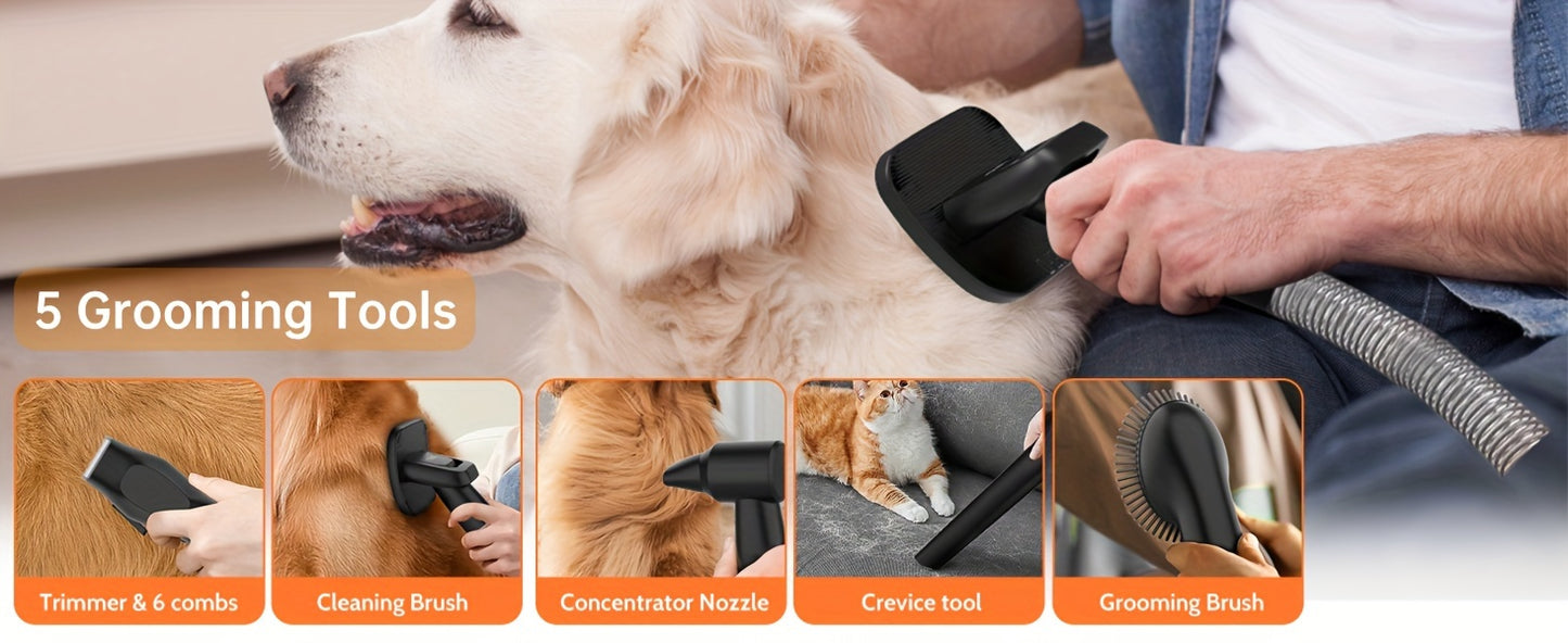 Low Noise Dog Grooming Vaccum Kit