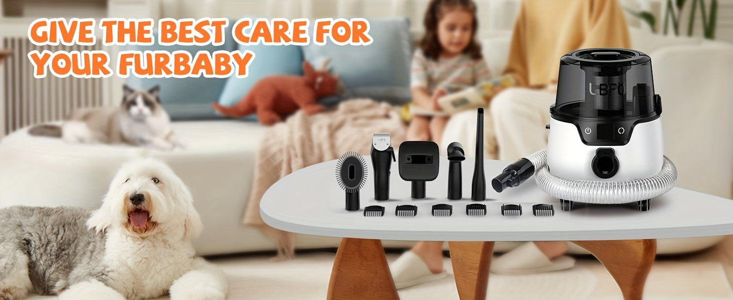 Low Noise Dog Grooming Vaccum Kit