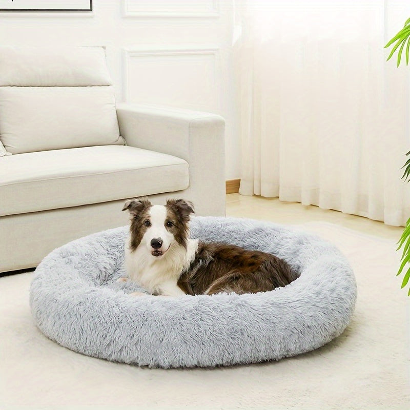 Cozy Fluffy Plush Pet Bed