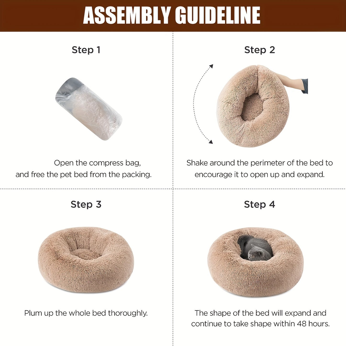 Cozy Paw-Shaped Pet Bed