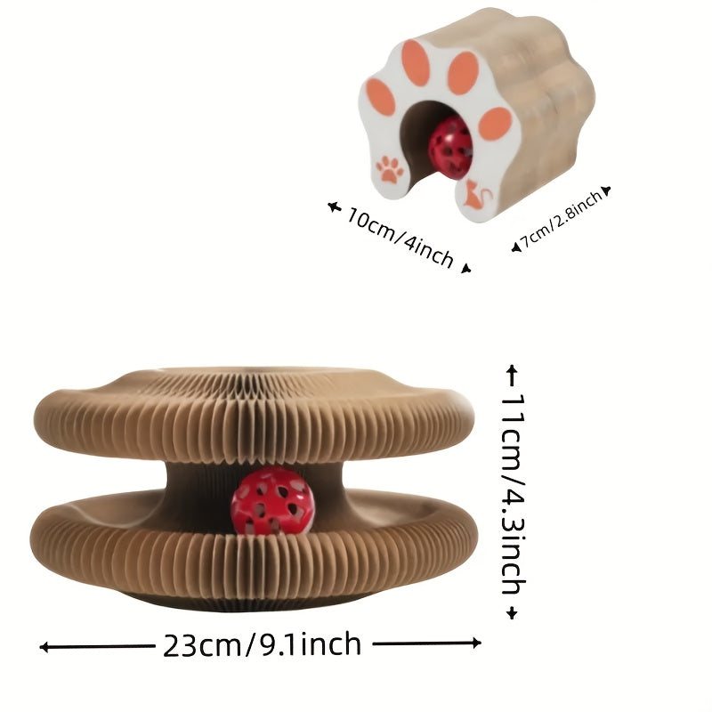 Cat Scratcher Board With Circular Ball