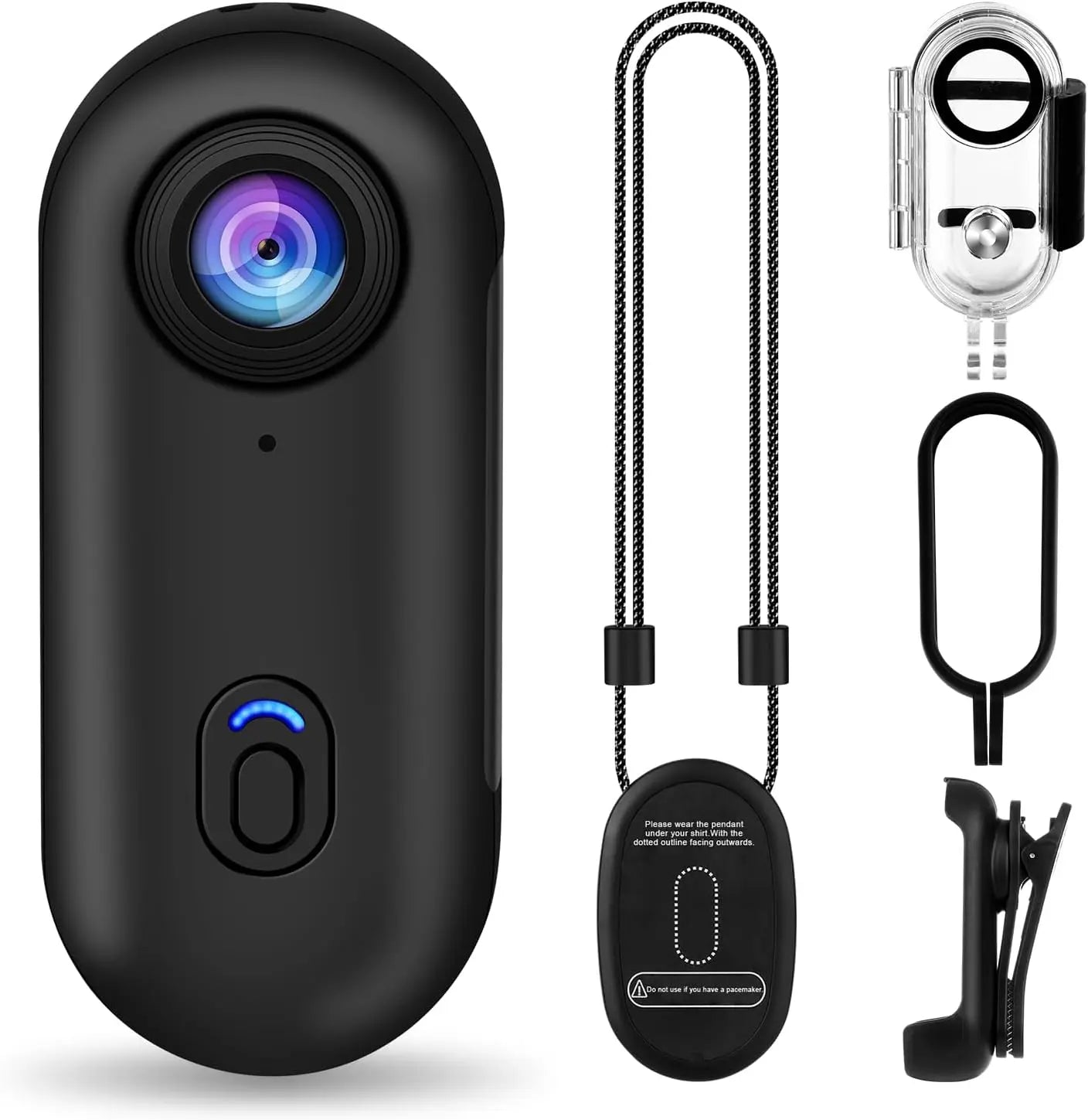 Magnetic Pocket 4K Mini Camera (Pet, Biking, Travel, Vlog, etc.)