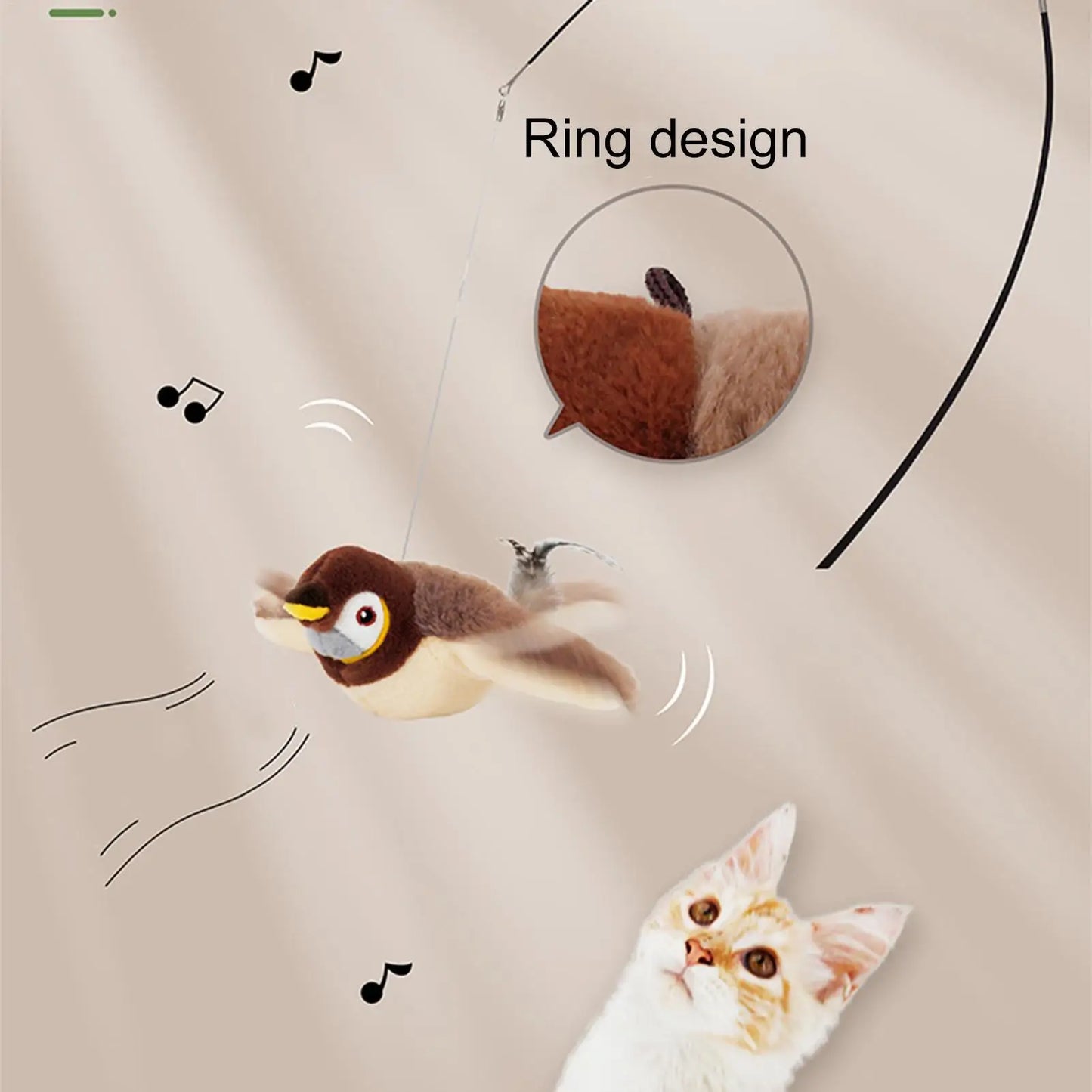 Bird Cat Toy