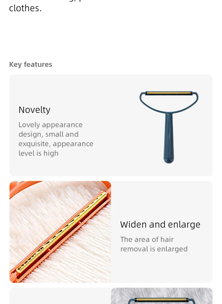 Portable Clothes Lint Roller Remover