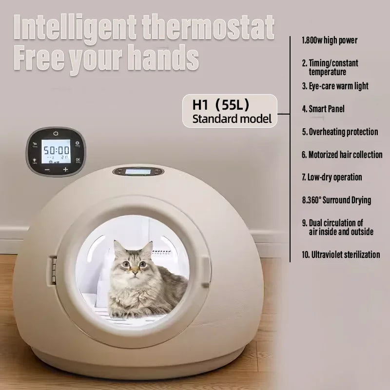 Smart Pet Drying Box Dog and Cat