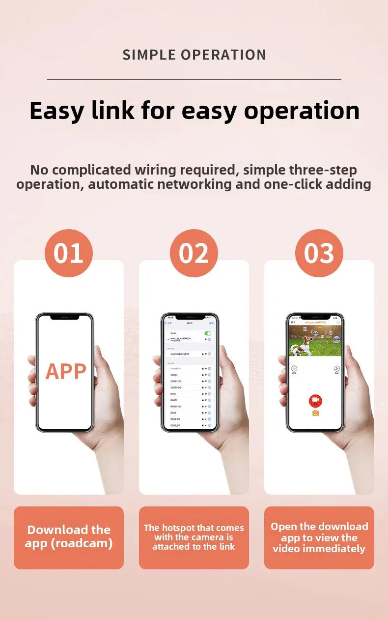 Pet Collar Camera HD 1080P WIFI