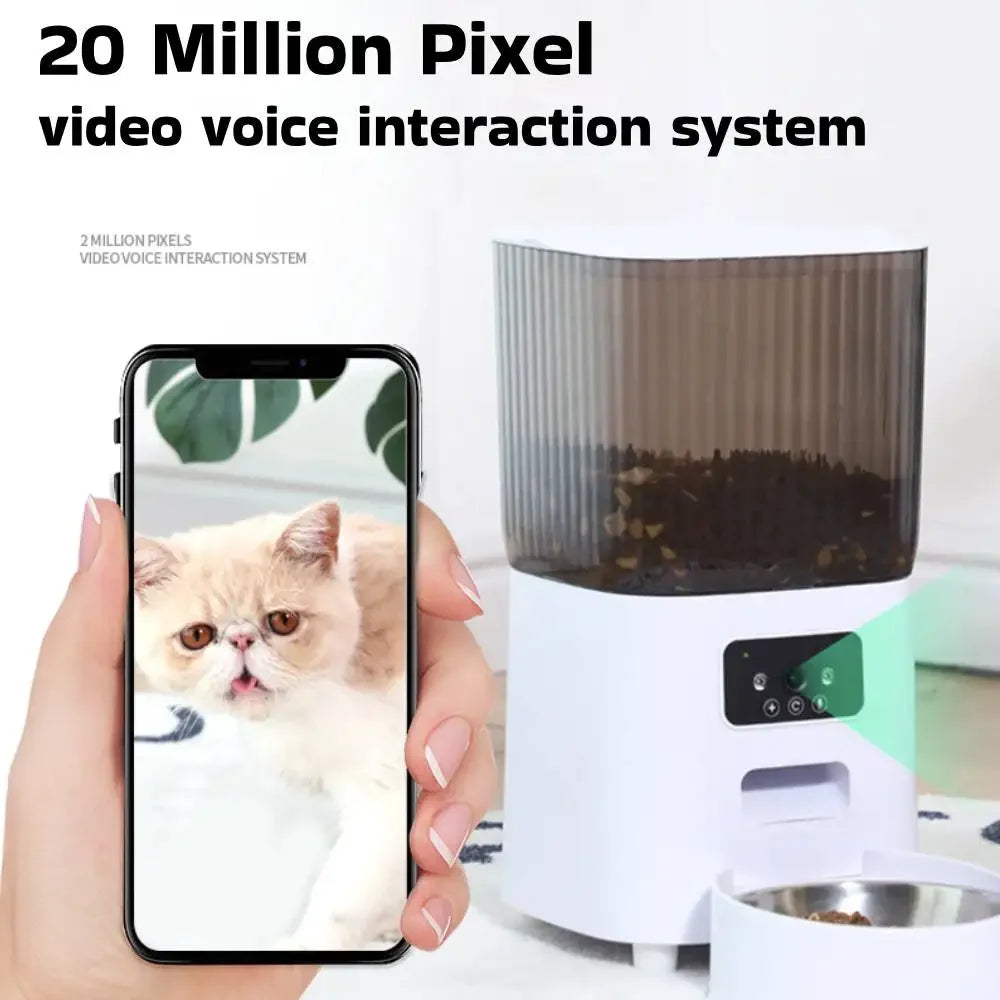 Automatic Cat Feeder with HD Camera and Wifi