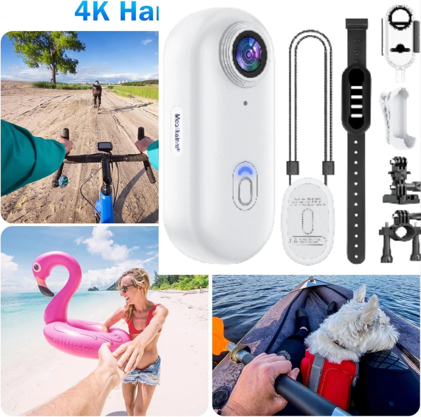 Magnetic Pocket 4K Mini Camera (Pet, Biking, Travel, Vlog, etc.)