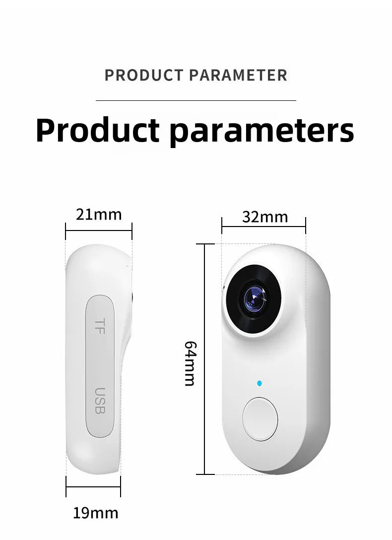 Pet Collar Camera HD 1080P WIFI