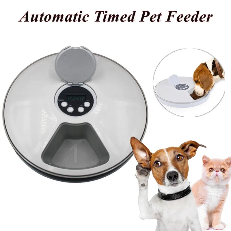 Automatic Pet Feeder Timing Feeder 6 Meals
