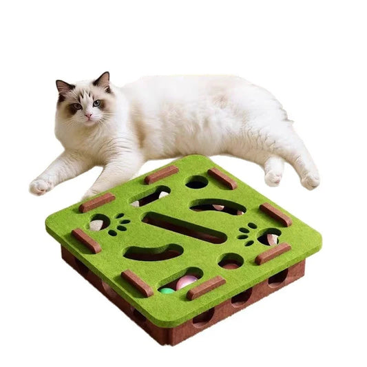 Interactive Cat Toy Maze Game Teasing
