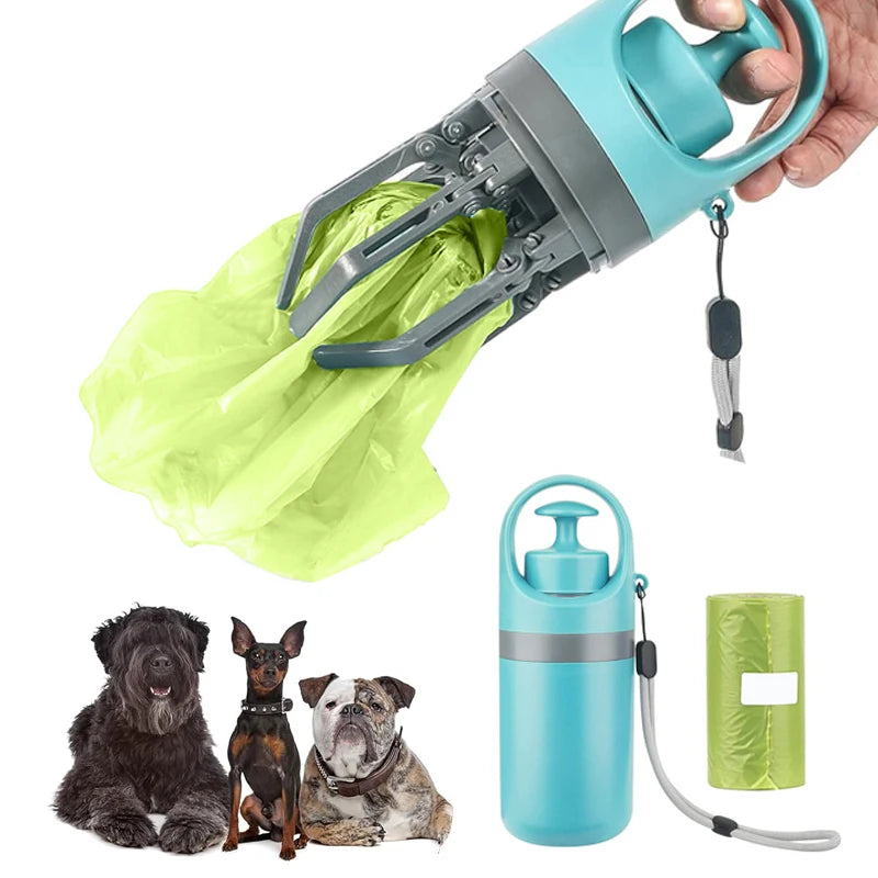 Portable Dog Pooper Scooper with Garbage Bag