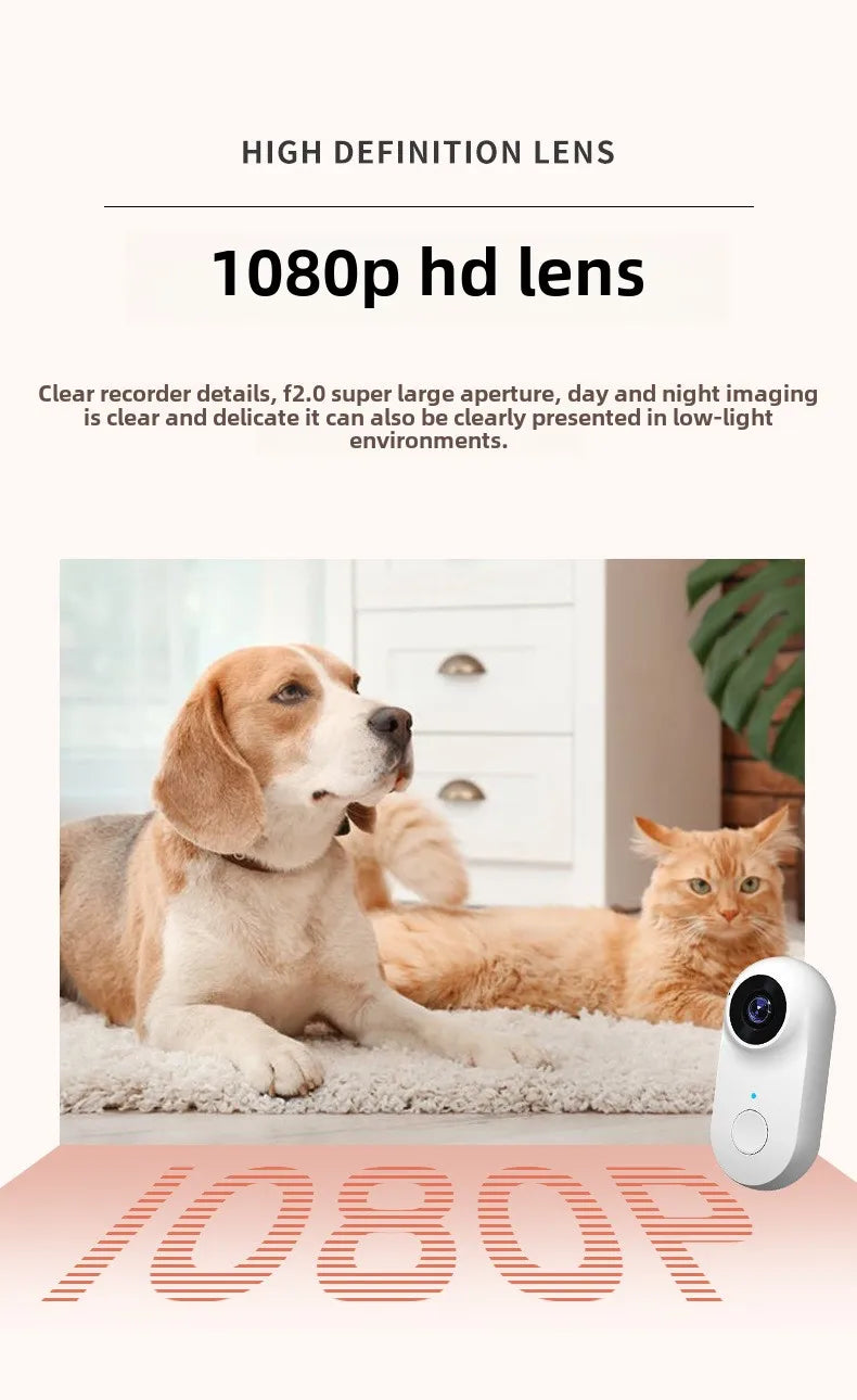 Pet Collar Camera HD 1080P WIFI