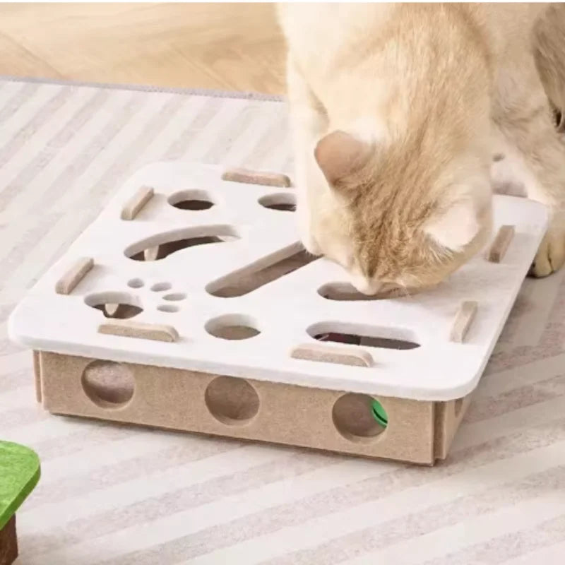 Interactive Cat Toy Maze Game Teasing