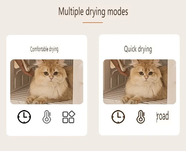 Smart Pet Drying Box Dog and Cat