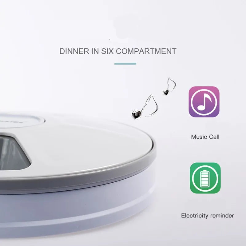 Automatic Pet Feeder Timing Feeder 6 Meals