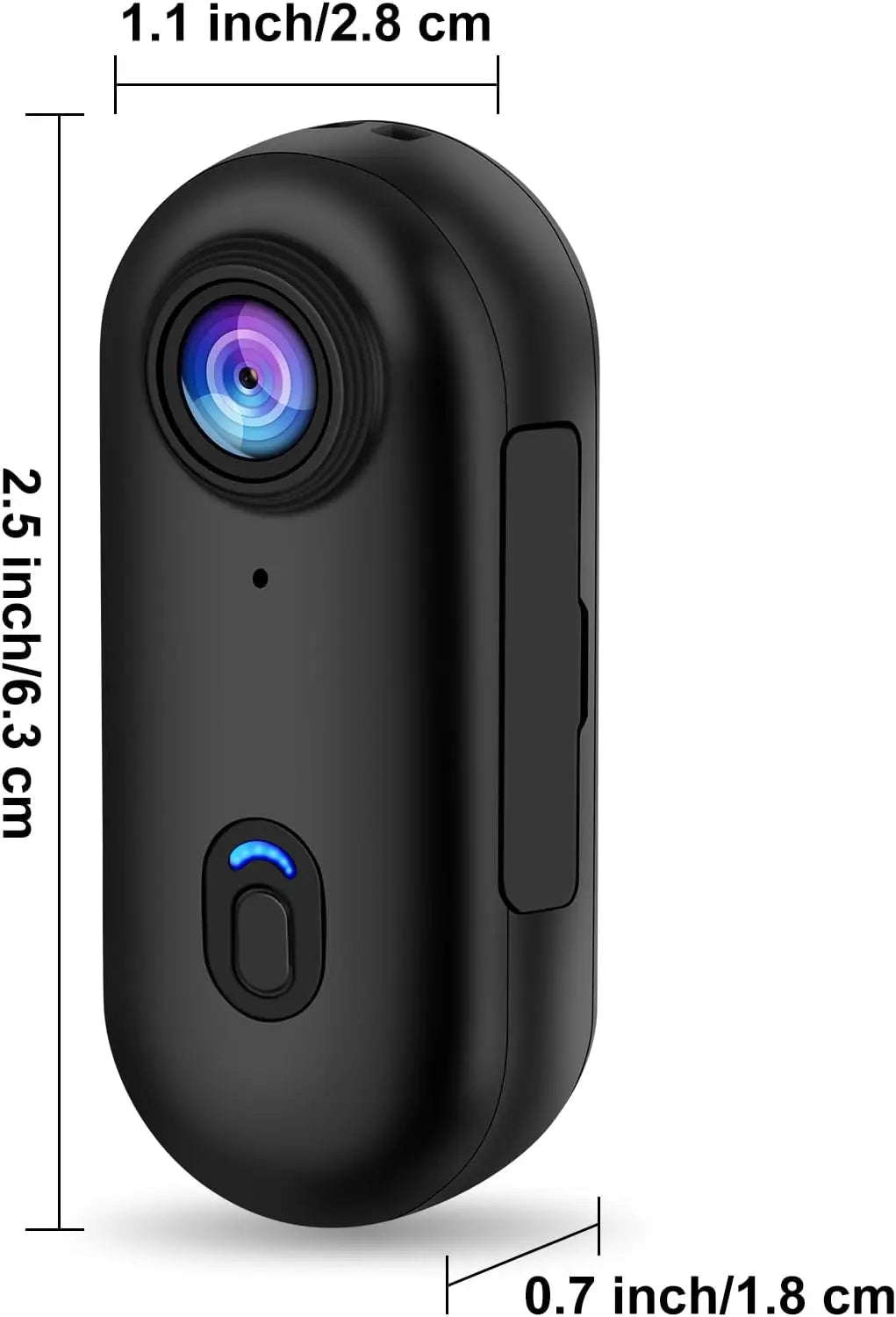 Magnetic Pocket 4K Mini Camera (Pet, Biking, Travel, Vlog, etc.)