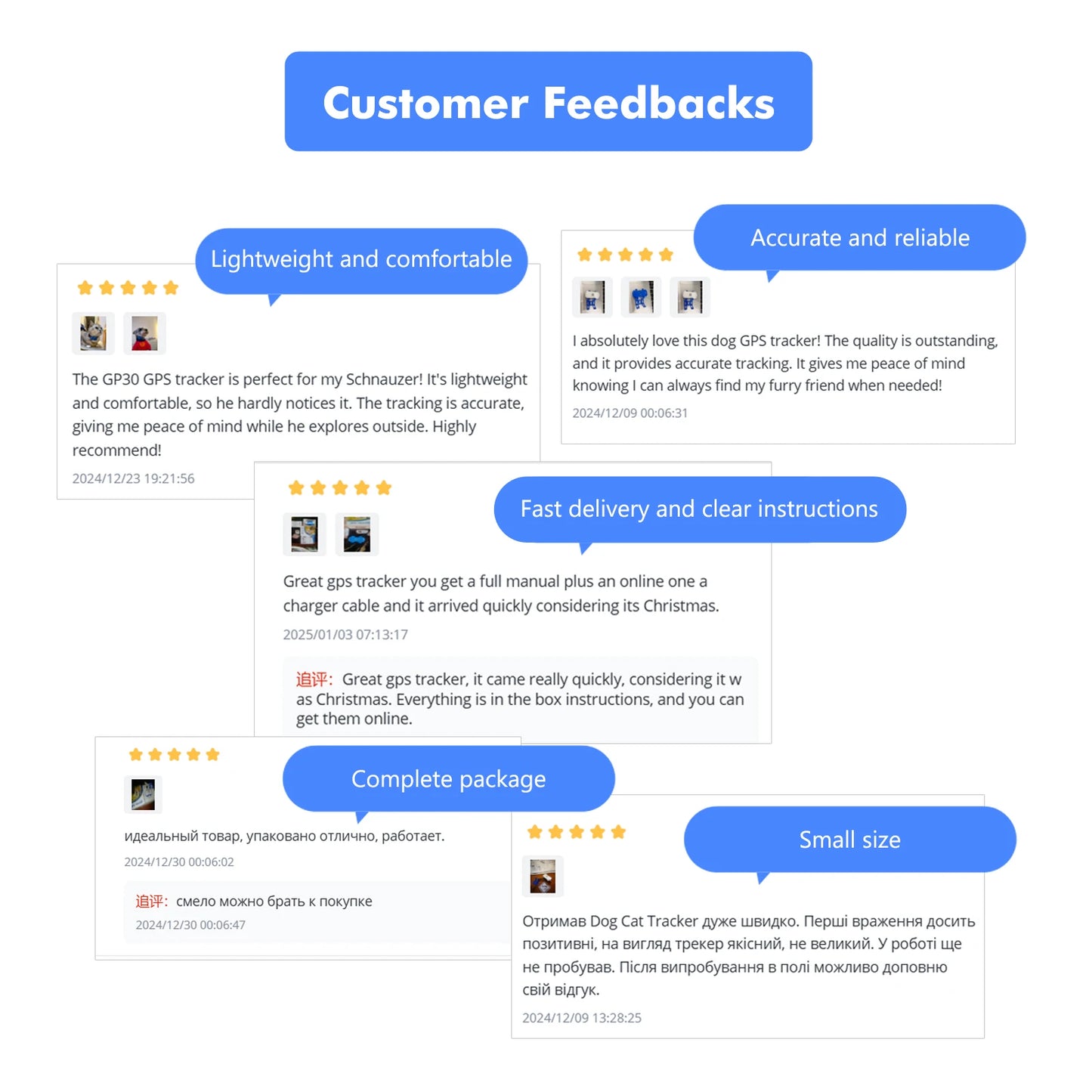 ‌4G Dog Cat GPS Tracker for Pets