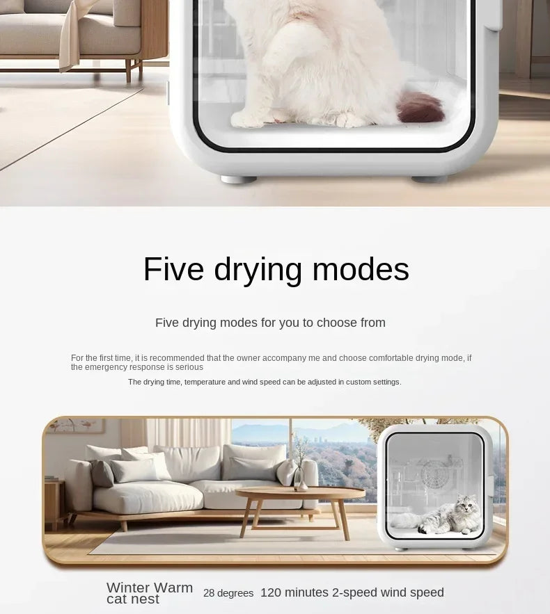 Pet Drying Box Cats and Dogs
