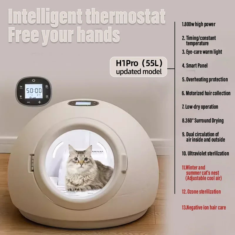 Smart Pet Drying Box Dog and Cat