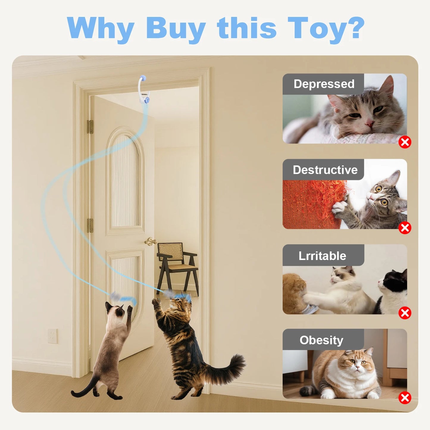 Electric Door Hanging Cat Toy