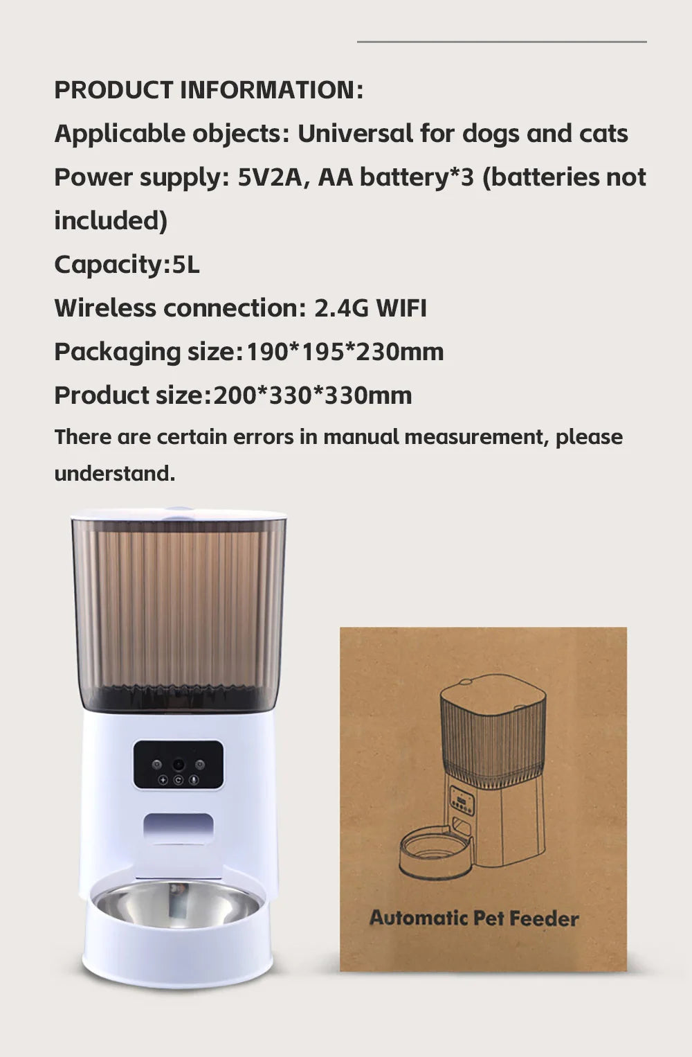 Automatic Pet Feeder with Camera