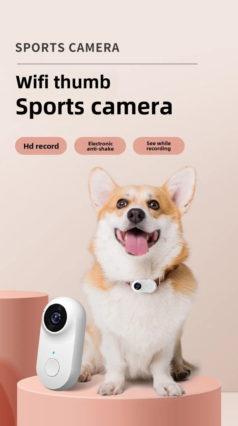 Pet Collar Camera HD 1080P WIFI