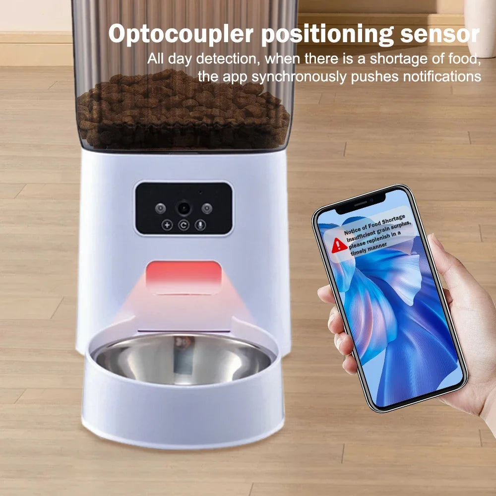 Automatic Cat Feeder with HD Camera and Wifi