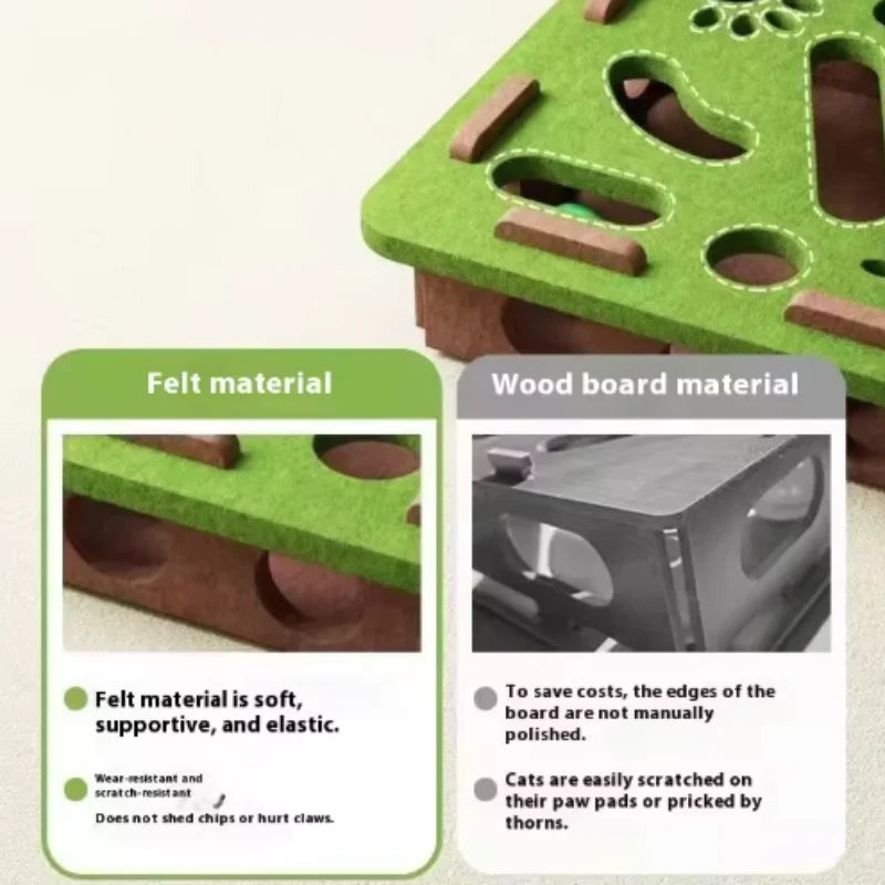 Interactive Cat Toy Maze Game Teasing