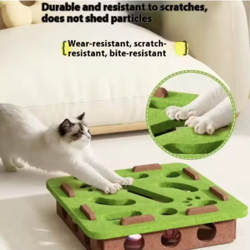 Interactive Cat Toy Maze Game Teasing