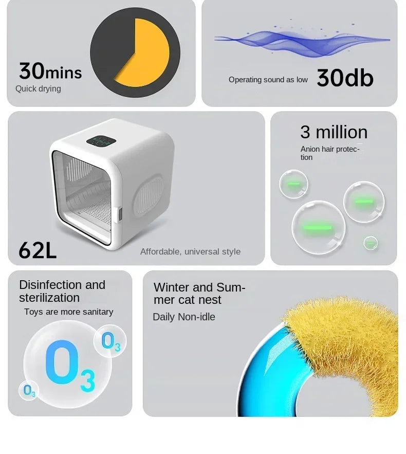 Pet Drying Box Cats and Dogs