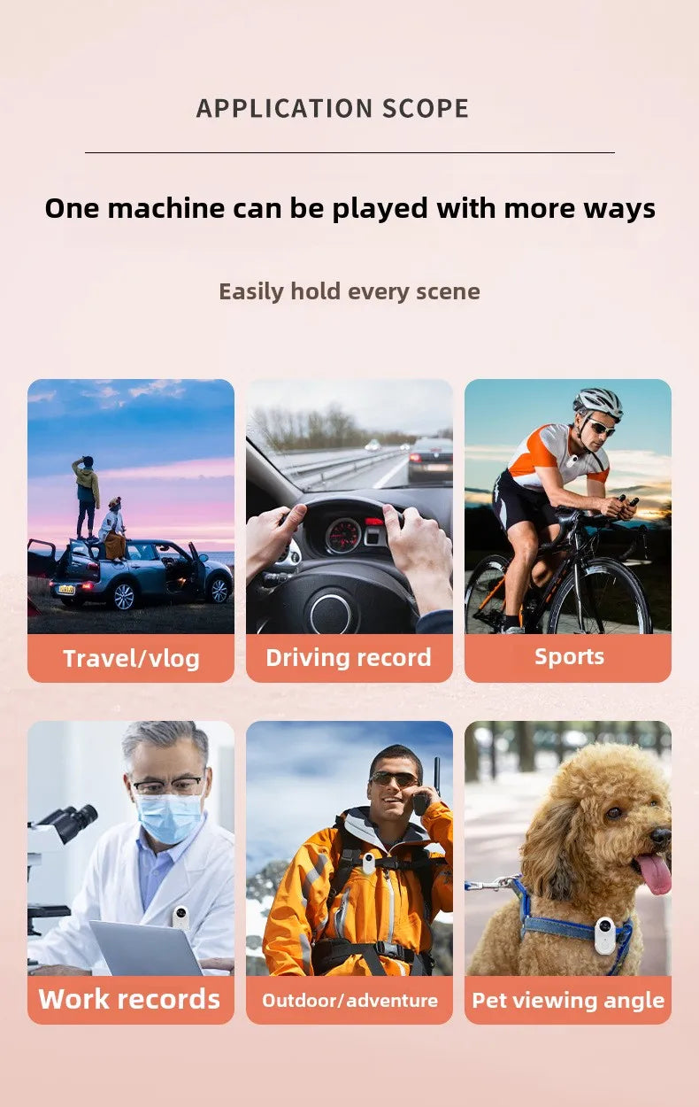 Pet Collar Camera HD 1080P WIFI