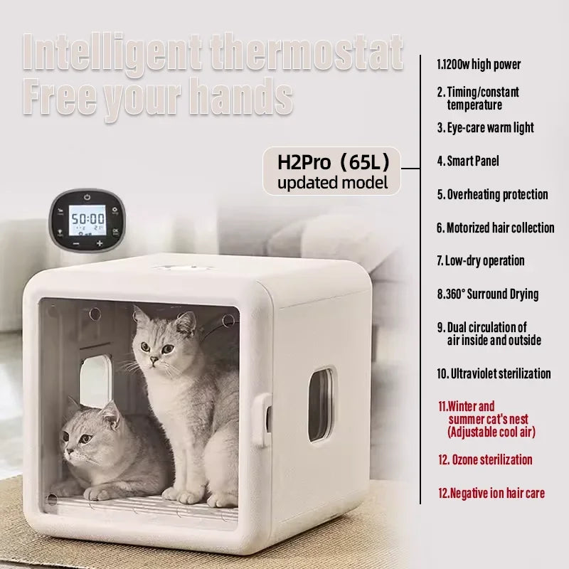 Smart Pet Drying Box Dog and Cat